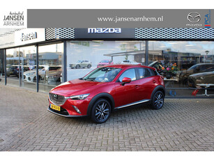 Mazda CX-3 2.0 SkyActiv-G 120 GT-M , Automaat, Adap. Cruise, LMV 18 Inch, HUD, Bose, Half Leder, Stoelverwarming, Stuurverwarming, PDC, Camera, Navi, LKA, Airco