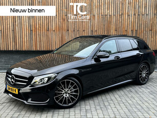 Mercedes C-klasse Estate 180 AMG-line Automaat | Panoramadak | Lederen bekleding | Stoelverwarming | Burmester Audio | Achteruitrijcamera | LED verlichting | 19 inch lichtmetaal | Parkeersensoren voor en achter