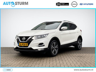 Nissan Qashqai 1.2 N-Connecta Design Pack | Trekhaak | Panoramadak | Navigatie | 360° Camera | Keyless Entry | Cruise & Climate Control | Rijklaarprijs!