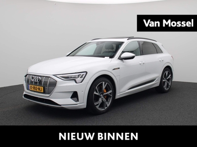 AUDI E-TRON e-tron 55 quattro advanced Pro Line Plus 95 kWh | Leder | LED Matrix | Bang&Olufsen | Head up display | Navigatie | Memory seats | Lichtmetalen velgen | Panoramadak | Cruise control | 360 Camera | Parkeersensoren | Elektrische Kofferklep |