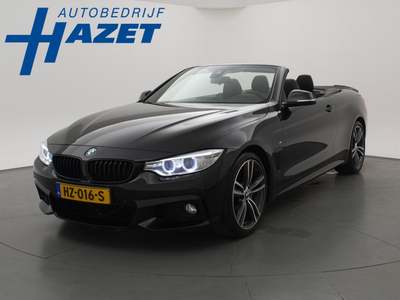 BMW 4-serie Cabrio 435i H.E. 306 PK M-SPORT PERFORMANCE *NWPRIJS €91.083* ZWART/ZWART + NEKVERW. / TREKHAAK / LEDER