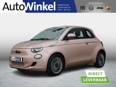 FIAT 500 500e 3+1 42 kWh | Clima | Cruise | Stoelverwarming | Apple Carplay | Priv. glass | BSM | Sepp € 2.000,-