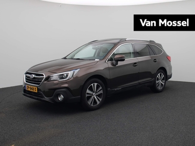 SUBARU OUTBACK 2.5i Premium AUTOMAAT | APPLE CARPLAY | PANORAMADAK | LEDEREN BEKLEDING | 360 CAMERA | MEMORY SEATS | STOELVERWARMING | STUURVERWARMING | ADAPTIEVE CRUISE CONTROL | HARMAN KARDON |