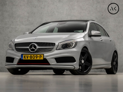 Mercedes-Benz A-Klasse 250 Sport Ambition 211Pk Automaat (SCHUIFDAK, NAVIGATIE, RODE GORDELS, HARMAN/KARDON, STOELVERWARMING, LEDER/ALCANTARA, SPORTSTOELEN, ZWART HEMEL, CAMERA, XENON, NIEUWSTAAT)