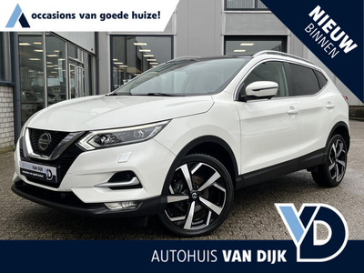 Nissan Qashqai 1.3 DIG-T Tekna + | Navi/Leder/Pano/Trekhaak/Clima/Cruise