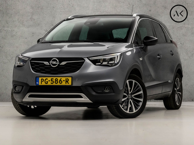 Opel Crossland X 1.2 Turbo Innovation Luxury Sport (APPLE CARPLAY, NAVIGATIE, 360 CAMERA, HEAD-UP DISPLAY, STUUR/STOELVERWARMING, LEDER, SPORTSTOELEN, GETINT GLAS, KEYLESS, LED KOPLAMPEN, NIEUWSTAAT)