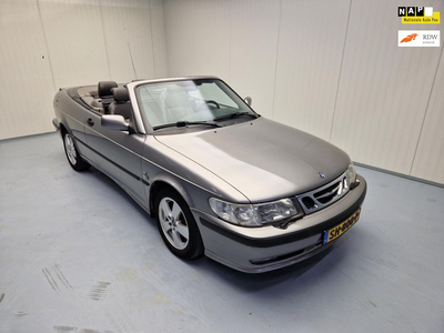 Saab 9-3 Cabrio 2.0 Turbo Aero Leer Airco Ecc Alu Velgen Nieuwe Elec Kap Pdc