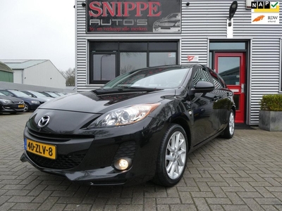 Mazda 3 1.6 Navigator -UNIEK!-59.435 KM'S!-DEALER ONDERHOUDEN!-NAVI-STOELVERWARMING-CRUISECONTROL-CLIMA-LICHT + REGENSENSOR-ETC.