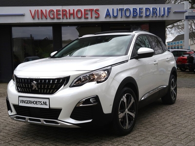 Peugeot 3008 130 Pk Automaat EAT8 Allure * Open Schuifdak * 1/2 Leder * Navigatie * Keyless Start & Entree * Elektr bed. Achterklep * L.M. Velgen * Parkeer Camera Voor & Achter * Wit Metallic Parelmoer Lak *