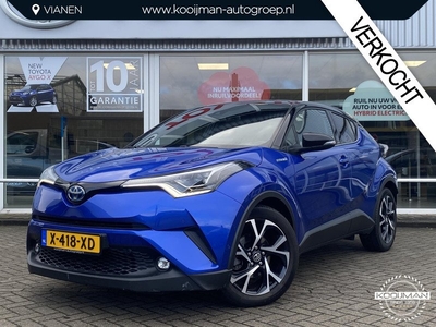 Toyota C-HR 1.8 Hybrid Bi-Tone + Premium Pack, Bomvol Luxe o.a. Stoel/stuurverwarming, Automatisch inparkeren, Leder, Dodehoekdetectie