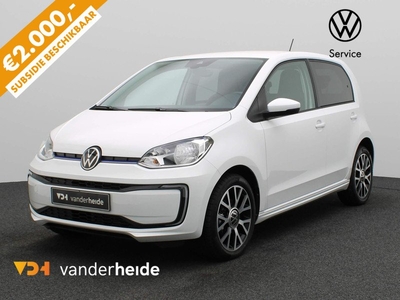 Volkswagen e-Up! Style 83PK CCS, achteruitrijcamera, voorruit/stoelverwarming, cruise control, parkeerhulp achter, 16'' lichtmetaal