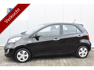 Kia Picanto 1.0 CVVT Bus.Line Navigator 2015 Zwart Airco Navi Multistuur APK 02-2025