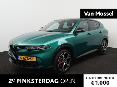 Alfa Romeo Tonale 1.3T PHEV Veloce Plug-in 280pk | Groot Navigatie | Apple/Android auto| Electrisch Schuif/kanteldak | Stoel/stuurverwarming | LMV 19