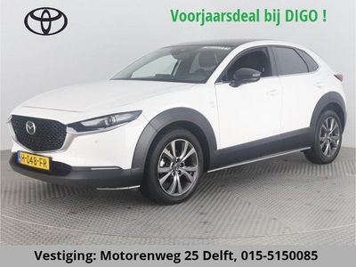 Mazda CX-30 2.0 X-LUXERY LEDER.HYBRIDE AUTOMAAT GARANTIE TOT 2030* 180 PK EN 1: 19 . Zeer rijk uitgerust !!