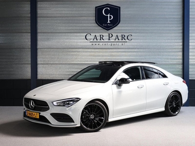 Mercedes-Benz CLA-klasse 200 AMG Line MULTIBEAM/SFEER/PANORAMADAK/HALF LEER+S.VERWARMING+MEMORY/CAM/LINE/ACC/ECC/12 MDN GARANTIE!