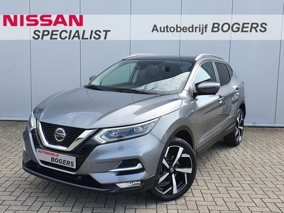 Nissan QASHQAI 1.3 DIG-T Tekna 140 Pk Navigatie, Panoramadak, LED, Half Leder, 19