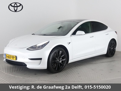 Tesla Model 3 Long Range 75 kWh AWD | 1e eigenaar | Navigatie | Panoramadak | Leder | Camera |