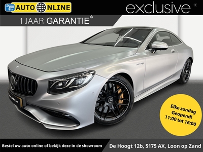 MERCEDES S-KLASSE Coupé 63 AMG 4Matic✅Keramische Remmen✅Sfeerverlichting✅Burmester✅PanoramaDak✅Head-Up Display✅