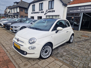 Fiat 500 1.2 Lounge, Panoramadak,Parkeersensoren,Airo,L.M.Velgen,Cruise control