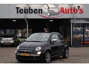 Fiat 500 C 0.9 TwinAir Lounge Cabrio, Climate control, Rood