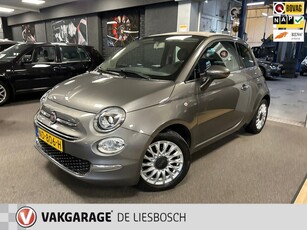 Fiat 500 C 0.9 TwinAir Turbo Lounge,leer,navi,mf stuur,boeken