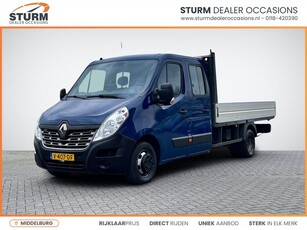 Renault Master T35 2.3 dCi L4 DL DC 7-Persoons Trekhaak Open Laadbak Navigatie Camera Bleu