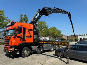 Scania R560 V8 8X2 + EFFER CRANE 1550 6S + FLYJIP 6XHYDR +