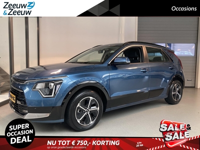 KIA NIRO 1.6 GDi Hybrid DynamicLine | Climate Control | Trekhaak Vaste Kogel + 13 Polige Stekker | 16” LM Velgen | Apple/Android Carplay | Navi | Parkeersensoren Voor + Achter | Achteruitrijcamera | Cruise Control Adaptief | Regensensor