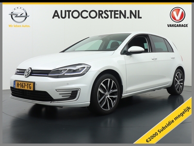 VOLKSWAGEN GOLF e-Golf *14.895 na Subsidie*Camera Navigatie AppConnect Apple Carplay Android Mirror-Link Adap.Cruise Pdc Led ACC ESP TCS AED Tel. Dab Usb Isofix Think-Blue-trainer 17''LM E-DITION