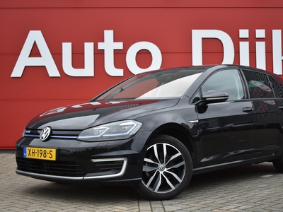 VOLKSWAGEN GOLF e-Golf LED | Virtual Cockpit | Leder | Camera | Carplay | Keyless | Navi | Adapt. Cruise | Warmtepomp | Clima | PDC V+A | LMV