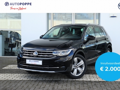 VOLKSWAGEN TIGUAN 1.5 TSI 150 7DSG Elegance SUV | Handgeschakeld | Multimedia Pakket Plus | Winterpakket | Velgen 'Victoria Falls', 19 inch lichtmetaal | Reservewiel staal, plaatsbesparend | 360 graden-camera (Area View) | Ergo-Active stoelen | Rijprofielinstelling (Dri...