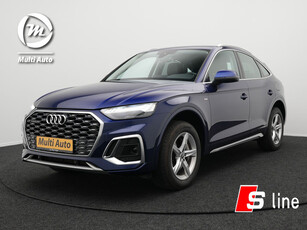 Audi Q5 Sportback 55 TFSI e Quattro S-Line Plug in Hybrid PHEV | Alcantara Sportstoelen | Trekhaak af Fabriek | Adaptive Cruise | Apple Carplay | Virtual | Navigatie | Camera | DAB | Stoelverwarming |