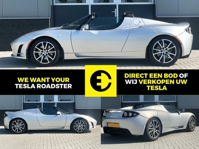 Tesla Roadster | Alle uitvoeringen gezocht | Verkoop uw Tesla