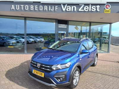 Dacia Sandero 1.0 TCe 90 Stepway, Essential, Airco, Apple carplay/Android auto, Navigatie, Multimedia systeem, Parkeersensoren, Cruise control , Dealer onderhouden, Fabrieksgarantie tot 2027