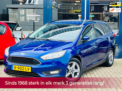 Ford Focus Wagon 1.0 Titanium 125PK AUTOMAAT! Navi l Cruise l Stoel-stuurverwarming l Trekhaak l LED l PDC! TOPSTAAT l Dealer OH!