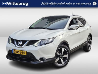 Nissan QASHQAI 1.2 N-Connecta Navigatie | 360 View Camera | Panoramadak | Erg Compleet !! | Inclusief zomer en winterbanden