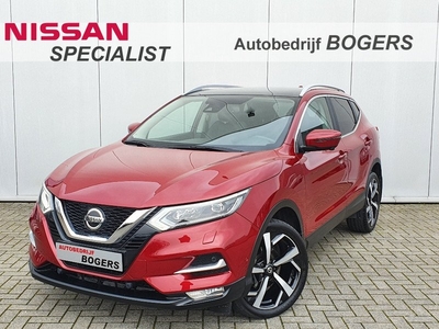 Nissan QASHQAI 1.3 DIG-T Tekna Automaat Navigatie, Panoramdak, Half Leder, 19