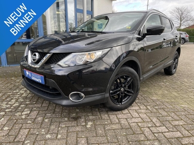 Nissan Qashqai 1.6 Tekna Trekhaak 1500 kg trekgewicht, Panorama dak, Camera en Parkeersensoren V+A, Navigatie, Trekhaak, zeer luxe!