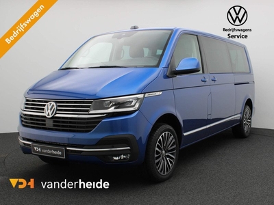 Volkswagen Transporter 2.0 TDI L2H1 Caravelle 204PK DSG (grijs kenteken), Achteruitrijcamera, 2x elek. schuifdeur, leder, winterpakket, virtual cockpit, elek. stoel, alarm, 18'' lichtmetaal