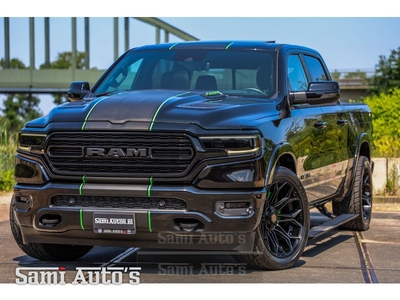 Dodge Ram 1500 TOP DEAL | LIMITED NIGHT | 2024 | LPG | RAMBOX | MWK | VIRUAL | HUD ADG | SER LUCHTVERING | MEEST VOLLE UITVOERING | 5.7 V8 HEMI 402PK | CREW CAB | DUBBELE CABINE | DC | 5 PERSOONS | GRIJSKENTEKEN BEDRIJFS AUTO | VOORRAAD NUMMER 2111 - 9222