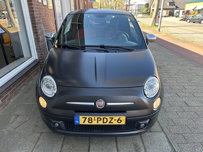 Fiat 500 0.9 TwinAir Blackjack AUTO MET UITSTRALING,AIRCO,NIEUWE APK BIJ AFLEVERING