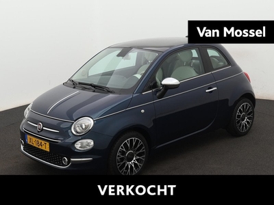 Fiat 500 0.9 TwinAir Turbo Collezione | Automaat | Navigatie | Apple Carplay/Android | Panorama dak | Parkeer sensoren | Cruise Control