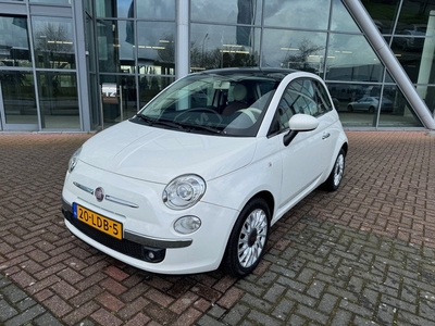 Fiat 500 !UNIEK! 1.2 Lounge XENON LEDER PANO CLIMA en Nieuwe koppeling