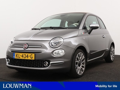 Fiat 500C 0.9 TwinAir Turbo Lounge | Navigatie | Climate Control | Leder | Bagagerek | Parkeersensoren | Cabrio |