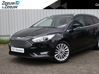 Ford Focus Wagon 1.0 Titanium Edition | Dealer onderhouden | Zeer nette auto | Navigatie | Dodehoekdetectie | Parkeersensoren V+A | Cruise control |