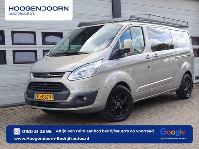 Ford Transit Custom 2.2 TDCI 126pk L2 Limited DC 5 Pers - 1e Eigenaar - Trekhaak - Leder