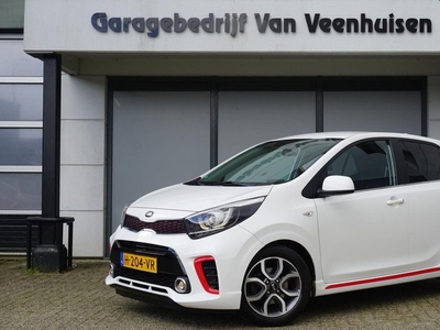 Kia Picanto 1.0 MPi 67pk 5Drs GT-Line Edition Leder LED 15inch Navi App-Connect A-Camera 53638km! *NL auto* 1e Eigenaar!