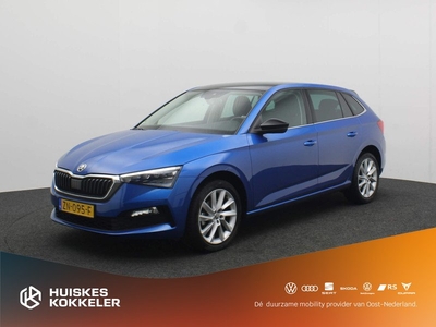 Škoda Scala First Edition 1.0 TSI 115pk Trekhaak, Panoramadak, Airco, Stoelverwarming, DAB, Cruise control, Parkeersensor achter, App connect, LED verlichting