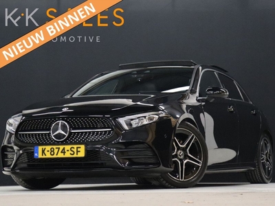 Mercedes-Benz A-Klasse 200 Premium Plus FULL OPTION [SFEERVERLICHTING, SCHUIFDAK, DRAADLOOS LADEN, KEYLESS, MATRIX KOPLAMP, CARPLAY, STOELVERWARMING, CRUISE CONTROL, CAMERA, NIEUWSTAAT]