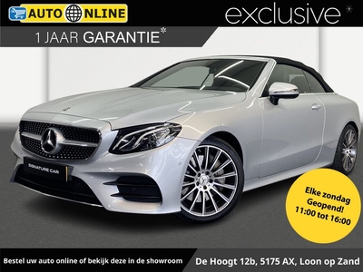 Mercedes-Benz E-klasse Cabrio 350 Premium Plus✅Sfeerverlichting✅Trekhaak✅AMG-Line✅Stoelverwarming✅Virtual Cockpit✅Nekverwarming✅